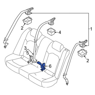Kia OE - Rear Left Seat Belt Receptacle
