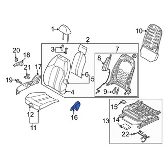 Kia OE - Front Right Inner Seat Trim Panel