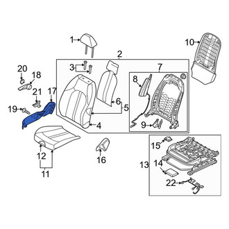 Kia OE - Front Right Outer Seat Trim Panel