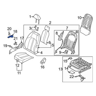 Kia OE - Front Right Seat Height Adjuster Handle