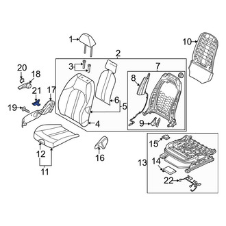 Kia OE - Right Seat Height Adjuster Handle Cover
