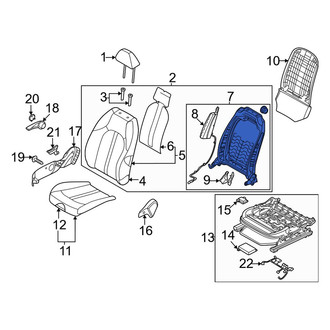 Kia OE - Front Right Seat Back Frame