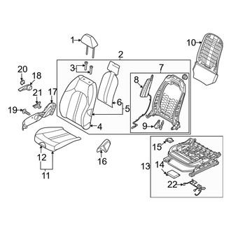 Kia OE - Front Right Seat Back Assembly