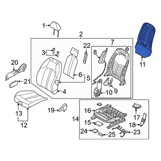 Kia OE - Front Left Seat Back Panel
