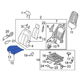 Kia OE - Front Right Seat Cushion Foam