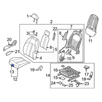 Kia OE - Front Left Seat Cover