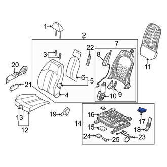 Kia OE - Front Left Temperature Controlled Seat Blower Motor