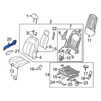 Kia OE - Front Right Outer Seat Trim Panel