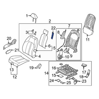 Kia OE - Front Right Upper Climate Controlled Seat Duct
