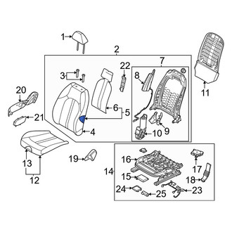 Kia OE - Front Right Seat Back Cushion