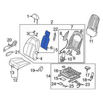 Kia OE - Front Left Lower Seat Heater Pad