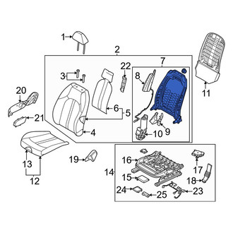 Kia OE - Front Right Seat Back Frame
