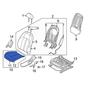 Kia OE - Front Left Seat Cushion Pad