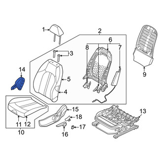Kia OE - Front Left Inner Seat Trim Panel