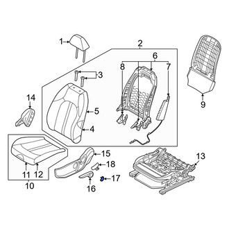 Kia OE - Left Seat Height Adjuster Handle Cover