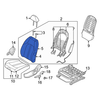 Kia OE - Front Left Seat Back Cushion