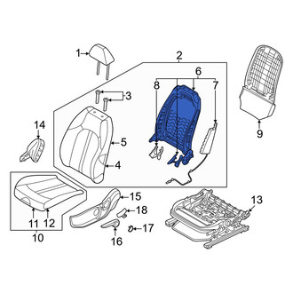 Kia OE - Front Left Seat Back Frame