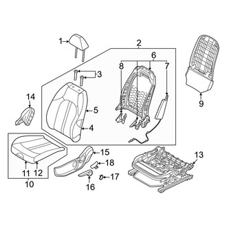 Kia OE - Front Left Seat Back Assembly