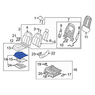 Kia OE - Front Left Seat Cushion Pad
