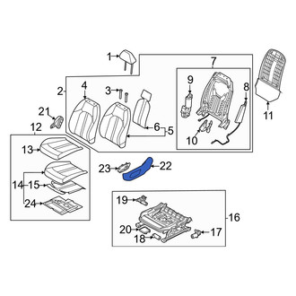 Kia OE - Front Left Outer Seat Trim Panel