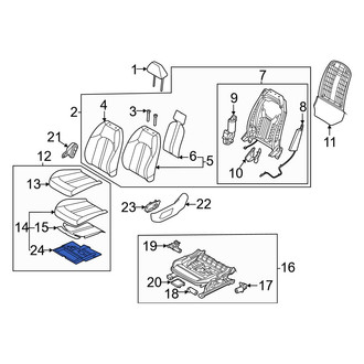 Kia OE - Front Left Climate Controlled Seat Duct