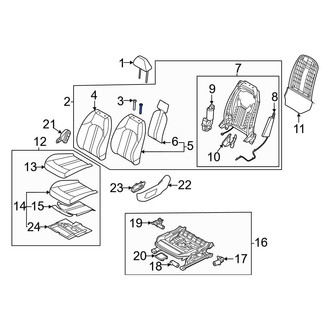 Kia OE - Front Left Seat Back Assembly