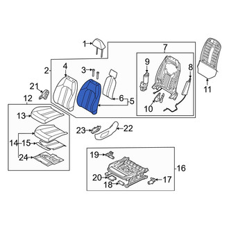 Kia OE - Front Left Seat Back Cushion