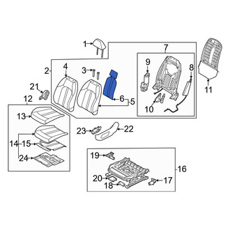 Kia OE - Front Left Upper Seat Heater Pad