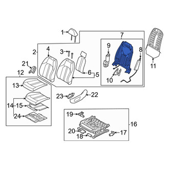 Kia OE - Front Left Seat Back Frame