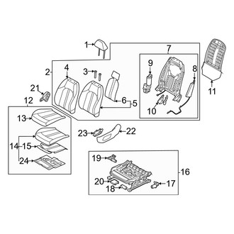 Kia OE - Front Left Seat Cushion Foam