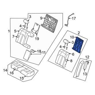 Kia OE - Rear Left Seat Back Frame