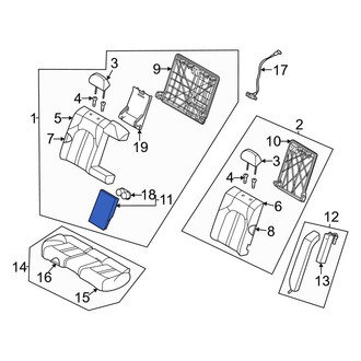 Kia OE - Rear Center Seat Armrest