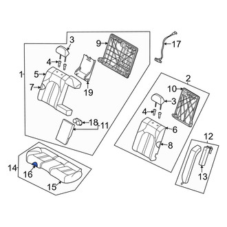 Kia OE - Rear Seat Cushion Pad