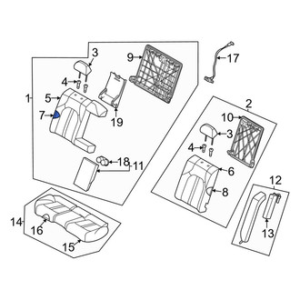 Kia OE - Rear Right Seat Back Cushion