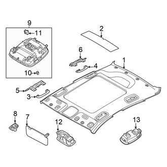 Kia OE - Roof - Interior Trim (With Panoramic Sunroof), (EX / GT / GT-Line)