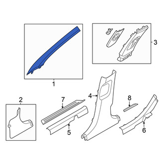 Kia OE - Left Body A-Pillar Trim Panel