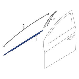 Kia OE - Front Left Door Belt Molding
