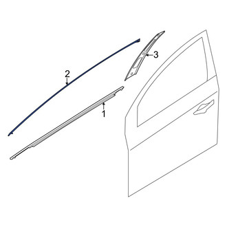 Kia OE - Front Right Door Molding