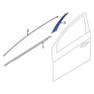 Kia OE - Rear Right Forward Door Applique