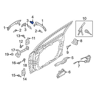 Kia OE - Front Left Exterior Door Handle Cover