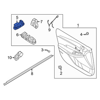 Kia OE - Front Right Door Lock Switch