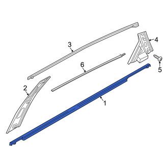 Kia OE - Rear Right Door Belt Molding