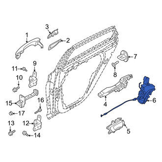 Kia OE - Rear Left Door Latch Assembly