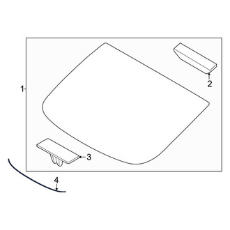 Kia OE - Rear Back Glass Reveal Molding