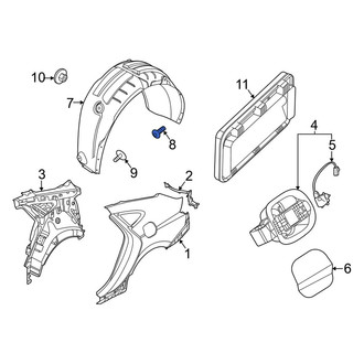 Kia OE - Quarter Panel Splash Shield Screw
