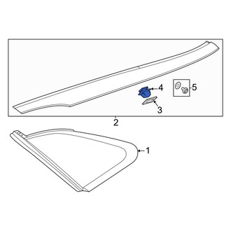Kia OE - Interior Quarter Panel Trim Panel Grommet