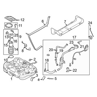 Kia OE - Fuel System Components (FWD)