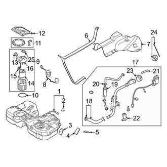 Kia OE - Fuel System Components (AWD)