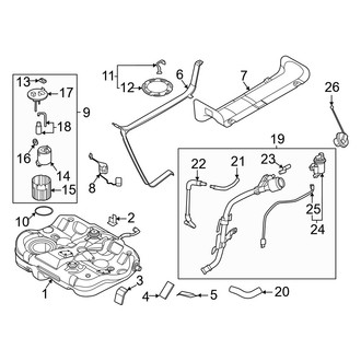 Kia OE - Fuel System Components (FWD)