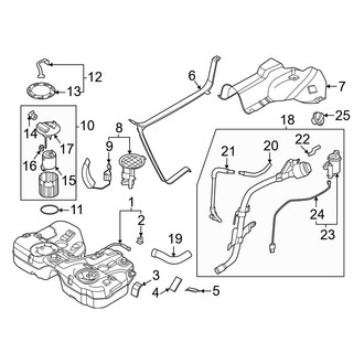 Kia OE - Fuel System Components (AWD)